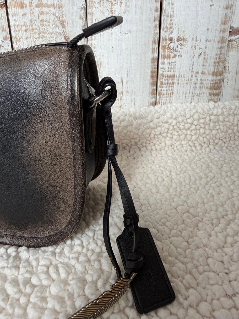 Coach Waverly in black Loved Leather NWT - Picture 2 of 9